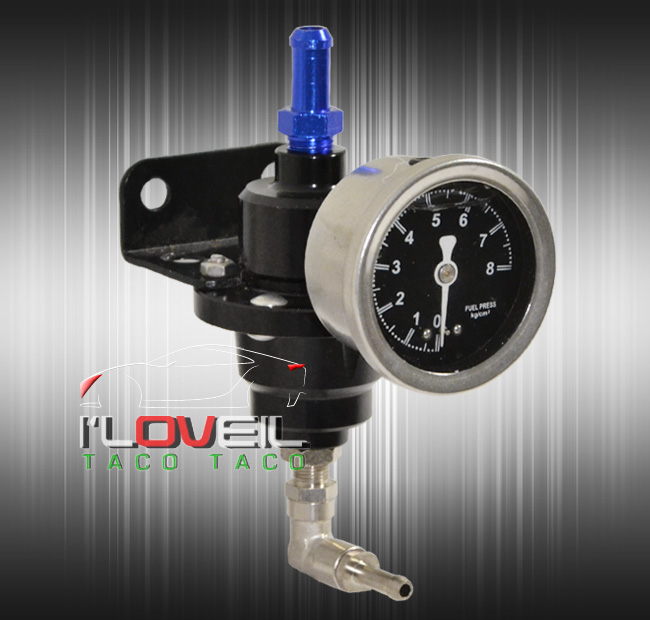 Black Performance Adjustable Vacuum Adjustable Fuel Pressure Regulator